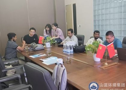 孟加拉国客户到访山东山蓝环境集团有限公司考察交流